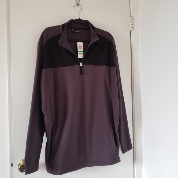 New Club Room size large tall fleece sweater long sleeve LT pullover jac… - Picture 2 of 7